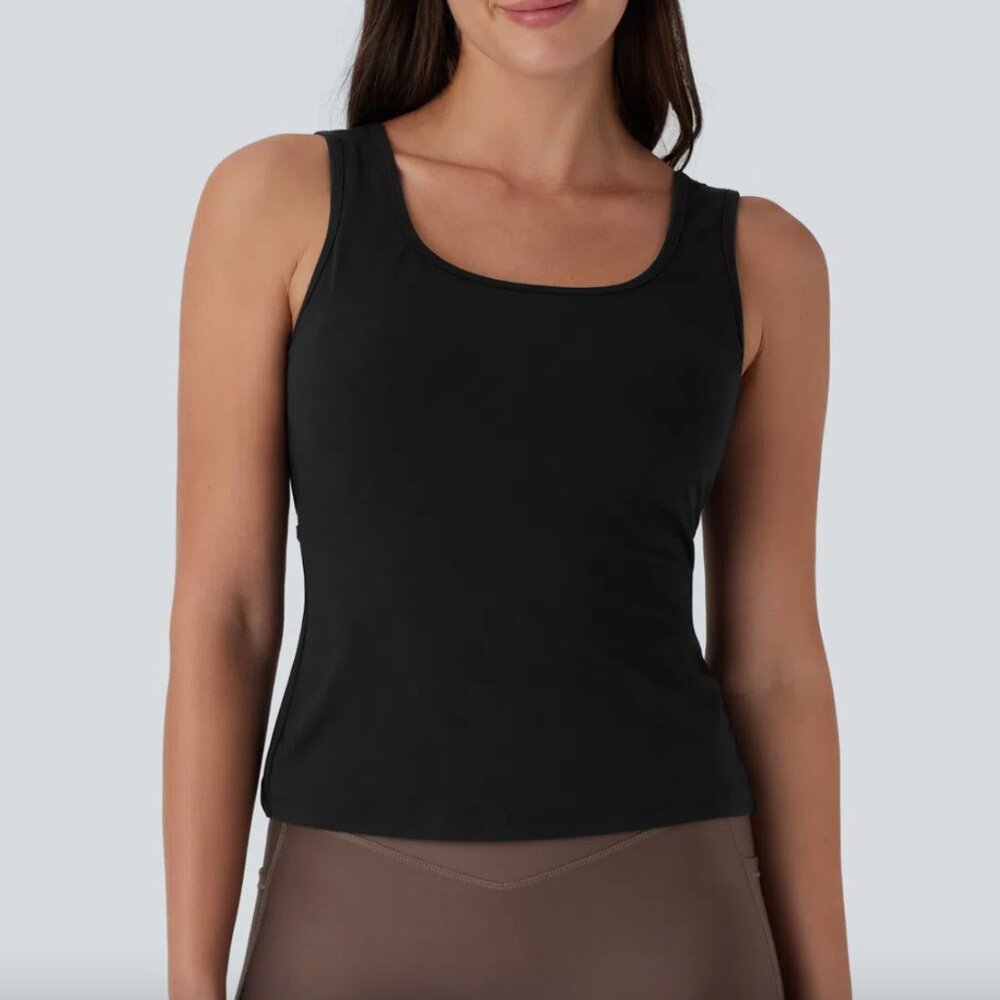 NWT Halara Yoga Tank - black - size M - Picture 2 of 5